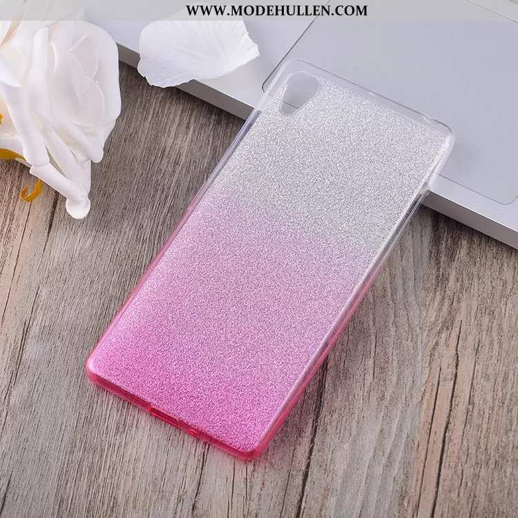 Hülle Sony Xperia Xa Weiche Silikon Anti-sturz Handy Case Pulver Blau