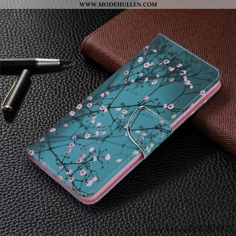 Hülle Sony Xperia Xa1 Lederhülle Schutz Karte Folio Handy Case Blau