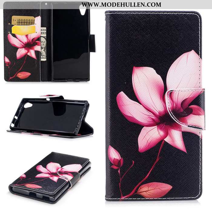 Hülle Sony Xperia Xa1 Plus Weiche Silikon Anti-sturz Clamshell Case Handy Schwarz