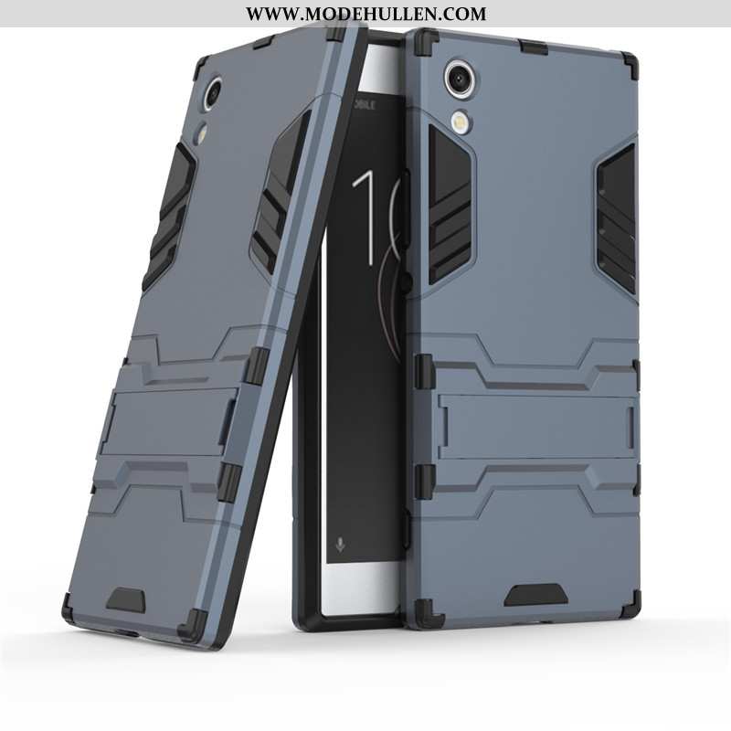 Hülle Sony Xperia Xa1 Schutz Case Handy Anti-sturz Gold Halterung