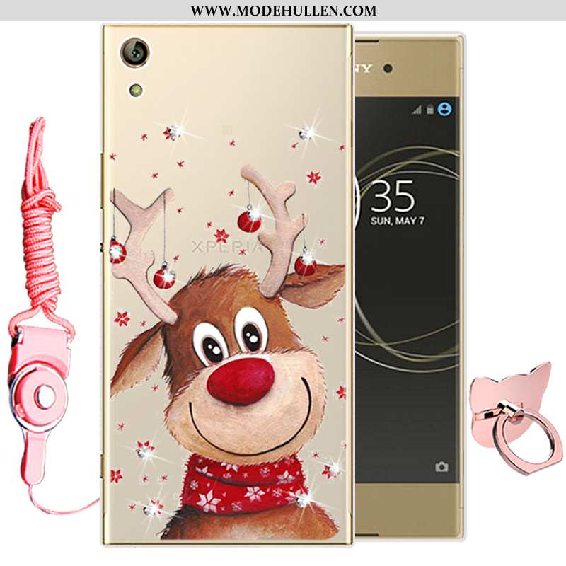 Hülle Sony Xperia Xa1 Ultra Weiche Silikon Grün Karikatur Handy Case