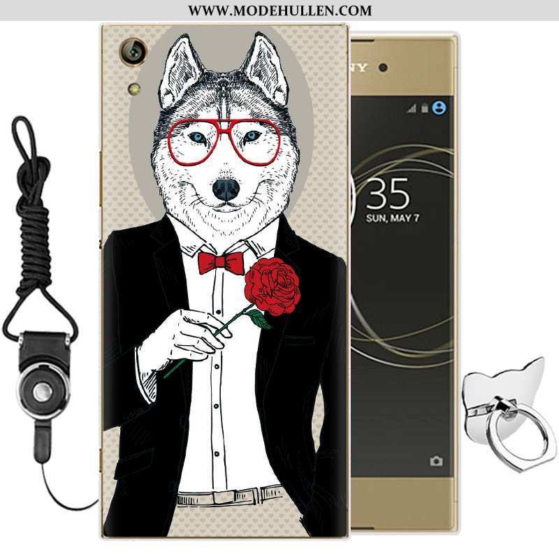 Hülle Sony Xperia Xa1 Ultra Weiche Silikon Grün Karikatur Handy Case