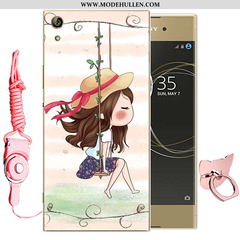 Hülle Sony Xperia Xa1 Ultra Weiche Silikon Grün Karikatur Handy Case