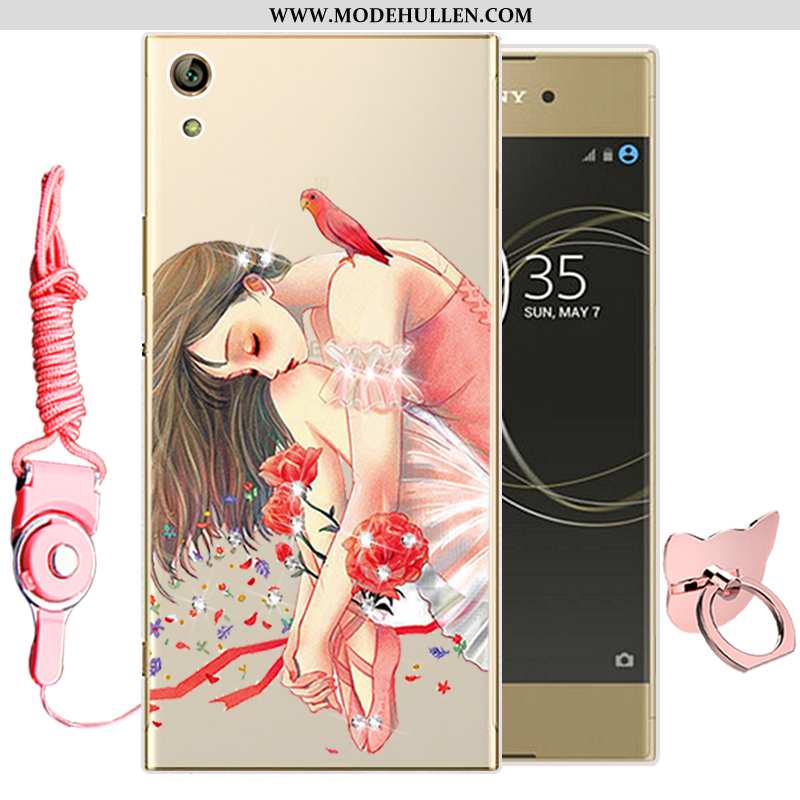 Hülle Sony Xperia Xa1 Ultra Weiche Silikon Grün Karikatur Handy Case