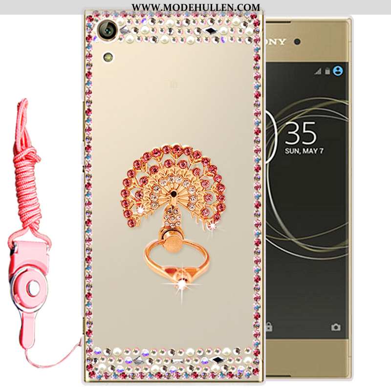 Hülle Sony Xperia Xa1 Ultra Weiche Silikon Schutz Handy Gold Case