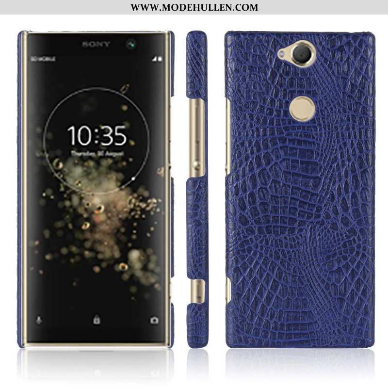 Hülle Sony Xperia Xa2 Plus Schutz Dunkelblau Case Handy