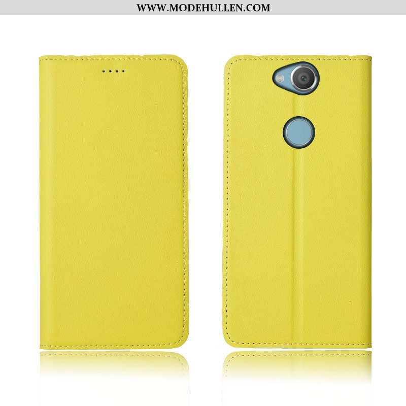 Hülle Sony Xperia Xa2 Plus Weiche Silikon Neu Case Gelb Lederhülle Gelbe