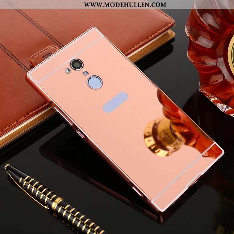 Hülle Sony Xperia Xa2 Ultra Schutz Metall Gold Case Schwer Handy