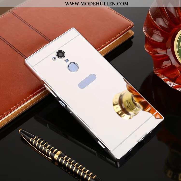 Hülle Sony Xperia Xa2 Ultra Schutz Metall Gold Case Schwer Handy