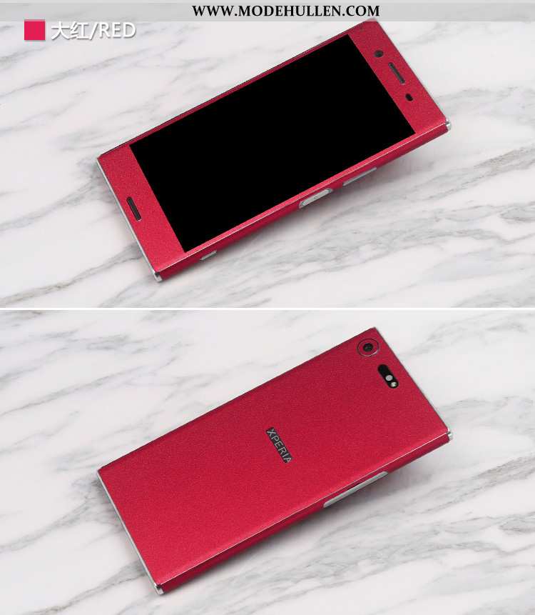 Hülle Sony Xperia Xz Premium Handy Hintere Abdeckung Farbe Rot Rote