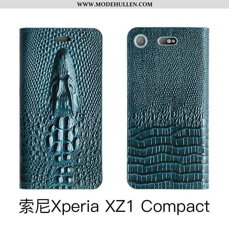 Hülle Sony Xperia Xz1 Compact Echt Leder Schutz Rosa Chinesische Art Folio Case