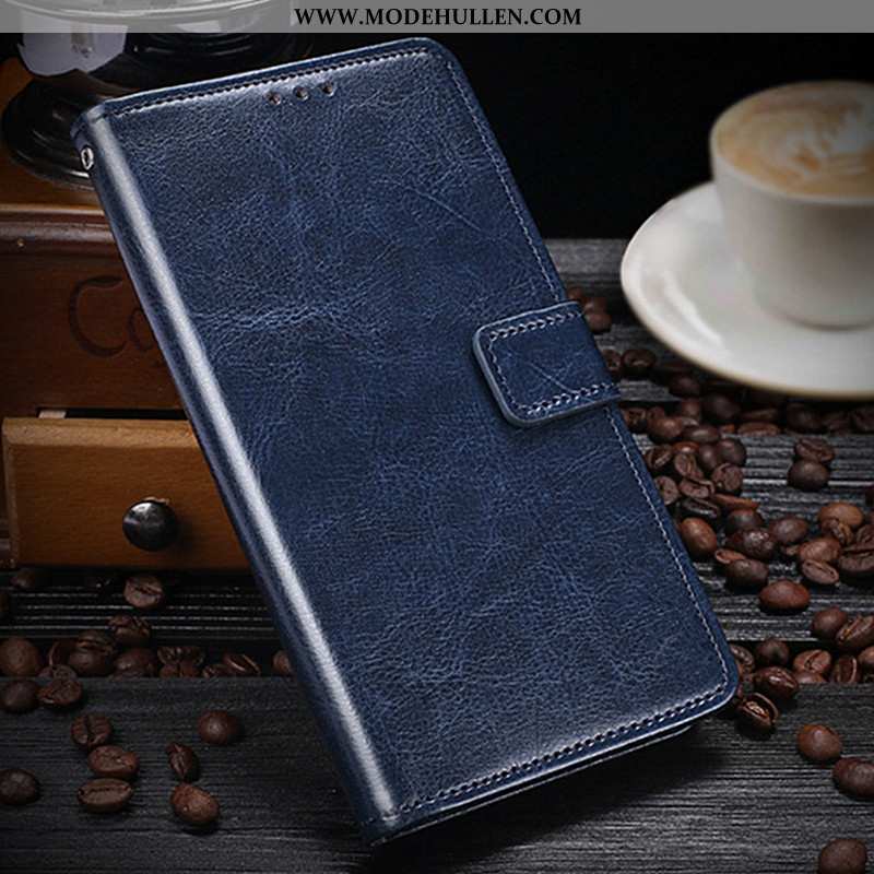 Hülle Sony Xperia Xz1 Compact Lederhülle Geldbörse Folio Braun Case Schutz