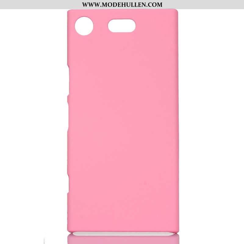 Hülle Sony Xperia Xz1 Compact Schutz Nubuck Case Blau Schwer Handy
