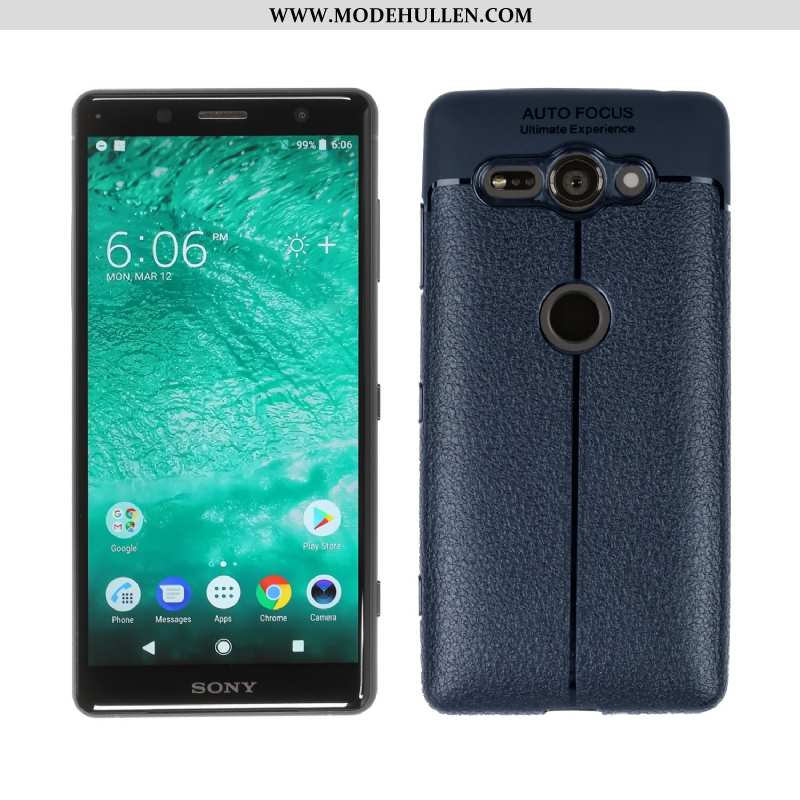 Hülle Sony Xperia Xz2 Compact Handy Dunkelblau Case