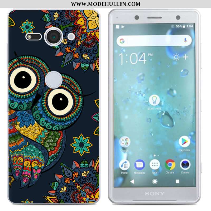 Hülle Sony Xperia Xz2 Compact Silikon Kreativ Handy Schwarz Case