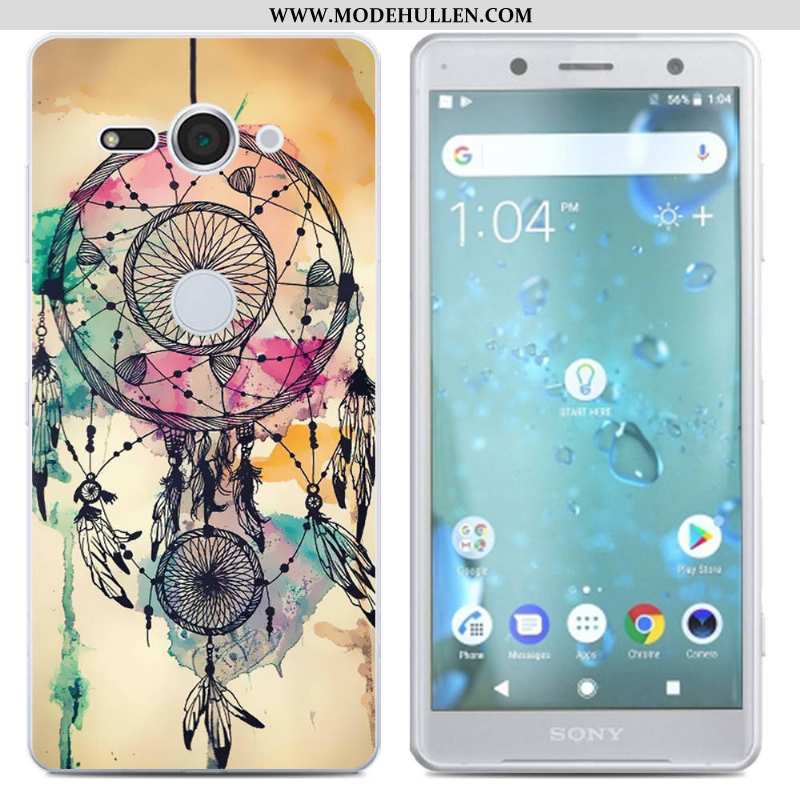 Hülle Sony Xperia Xz2 Compact Silikon Kreativ Handy Schwarz Case