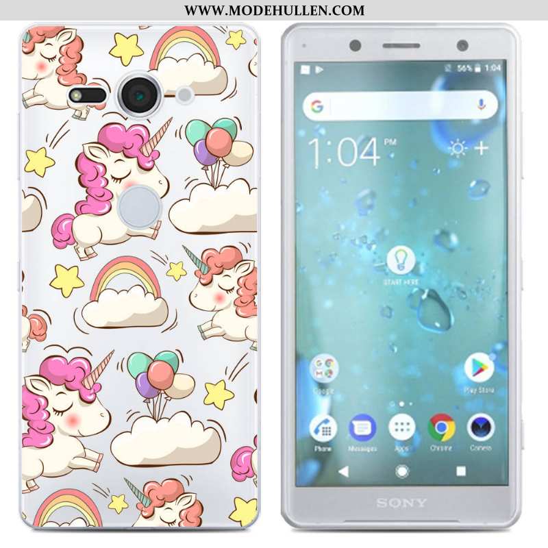 Hülle Sony Xperia Xz2 Compact Silikon Kreativ Handy Schwarz Case