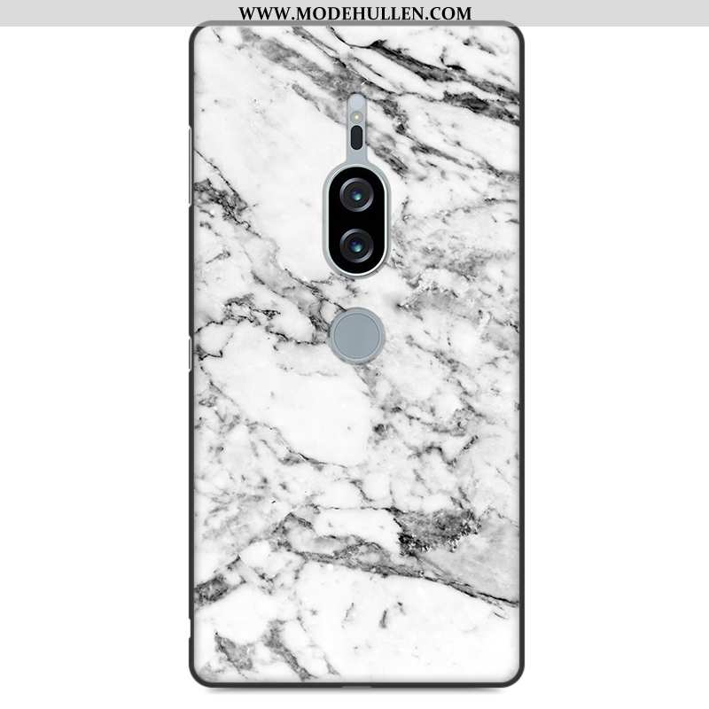 Hülle Sony Xperia Xz2 Premium Muster Aus Holz Grau Schutz Handy Persönlichkeit Anti-sturz