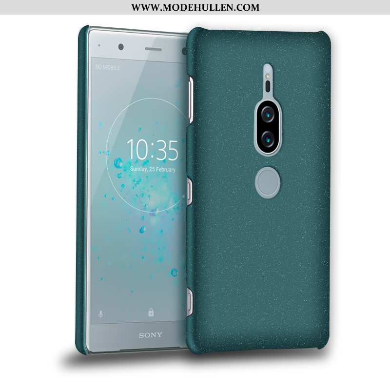 Hülle Sony Xperia Xz2 Premium Nubuck Grün Anti-sturz Handy