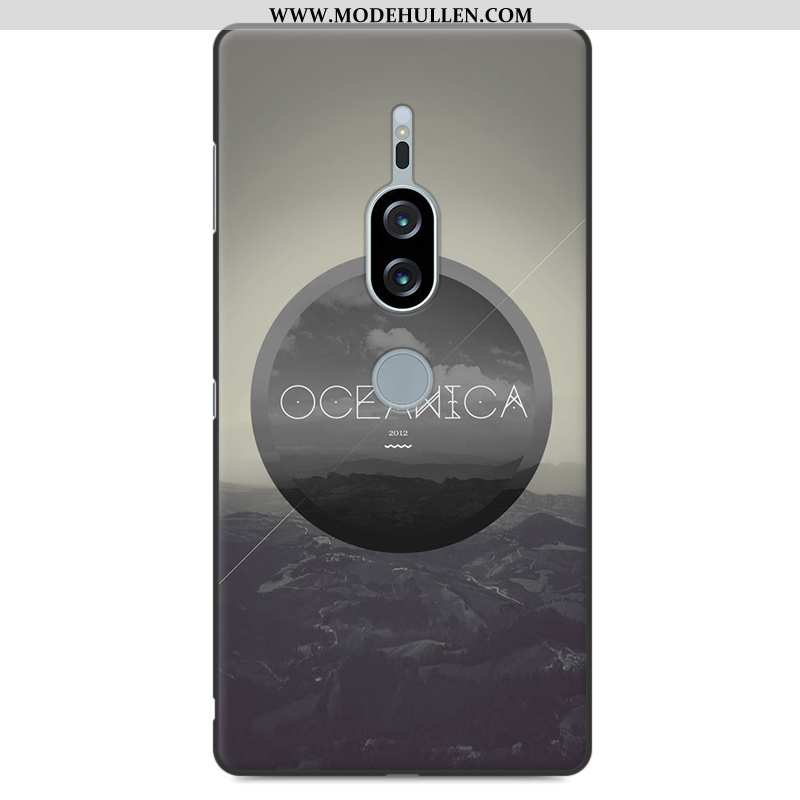 Hülle Sony Xperia Xz2 Premium Silikon Schutz Weiche Karikatur Handy Case Anti-sturz Dunkelblau