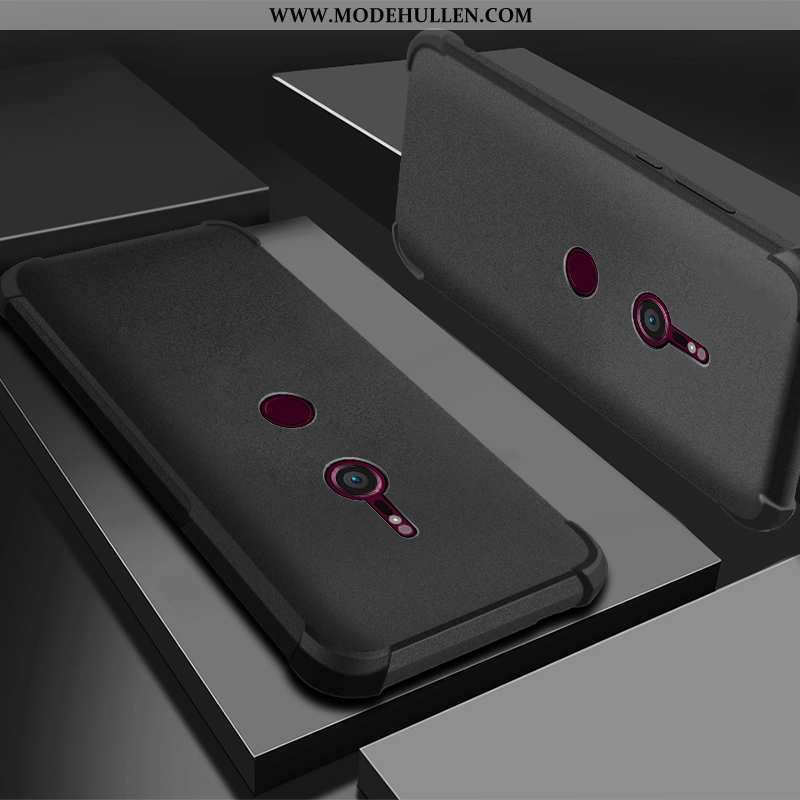 Hülle Sony Xperia Xz3 Schutz Transparent Handy Case Silikon Lila