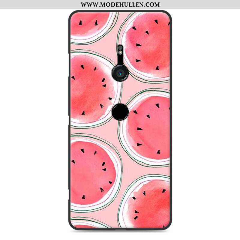 Hülle Sony Xperia Xz3 Silikon Schutz Case Landschaft Einfassung Handy Blau