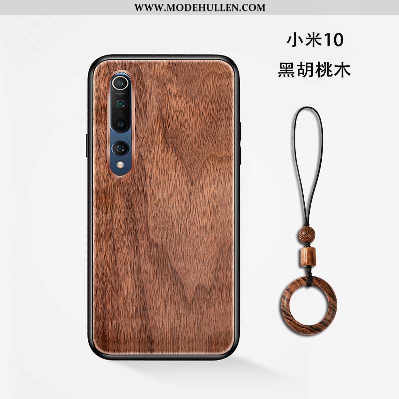 Hülle Xiaomi Mi 10 Aus Holz Schutz Case Alles Inklusive Qualität Anti-sturz Braun