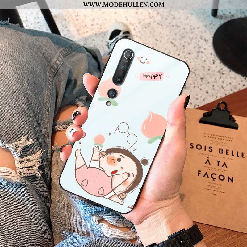 Hülle Xiaomi Mi 10 Glas Karikatur Anti-sturz Frisch Rosa Case