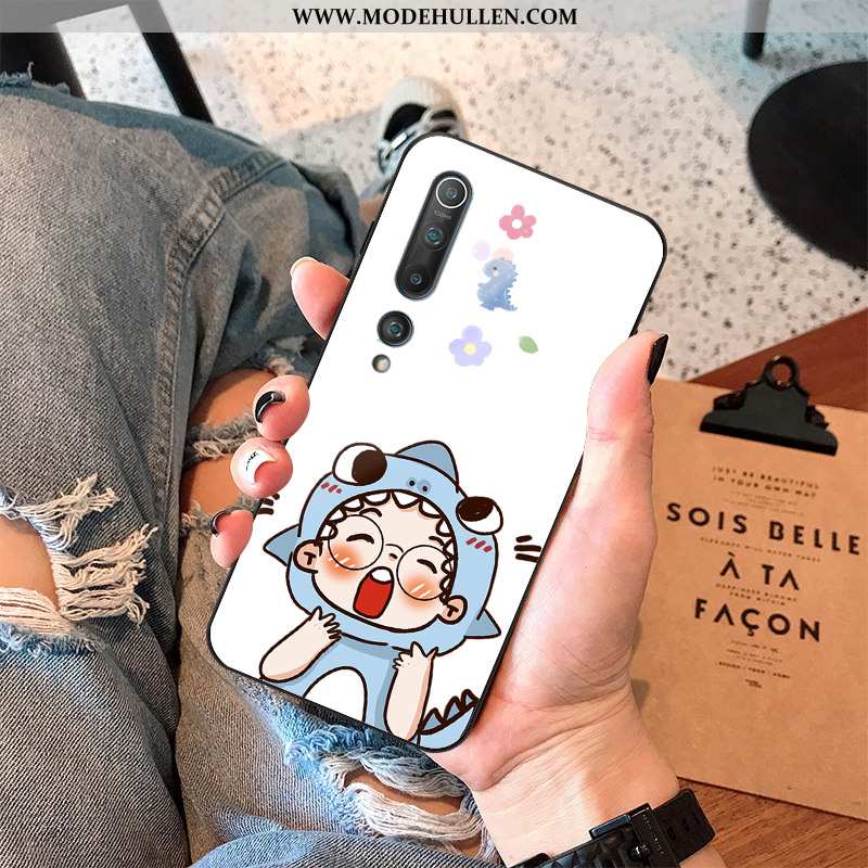 Hülle Xiaomi Mi 10 Glas Karikatur Anti-sturz Frisch Rosa Case