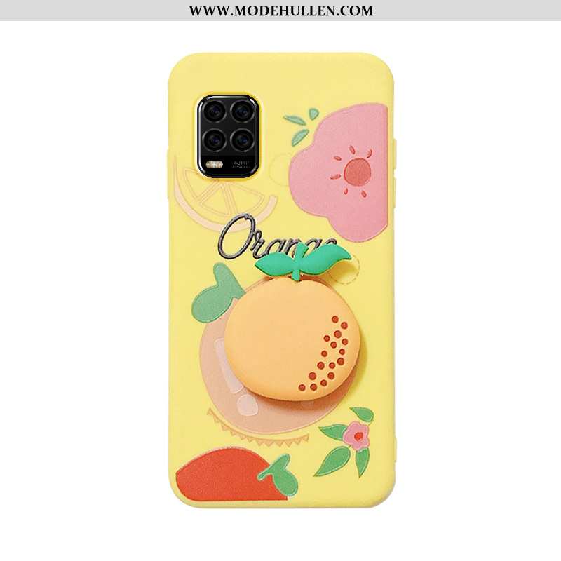 Hülle Xiaomi Mi 10 Lite Karikatur Nette Netto Rot Jugend Rosa Handy Case Gelbe