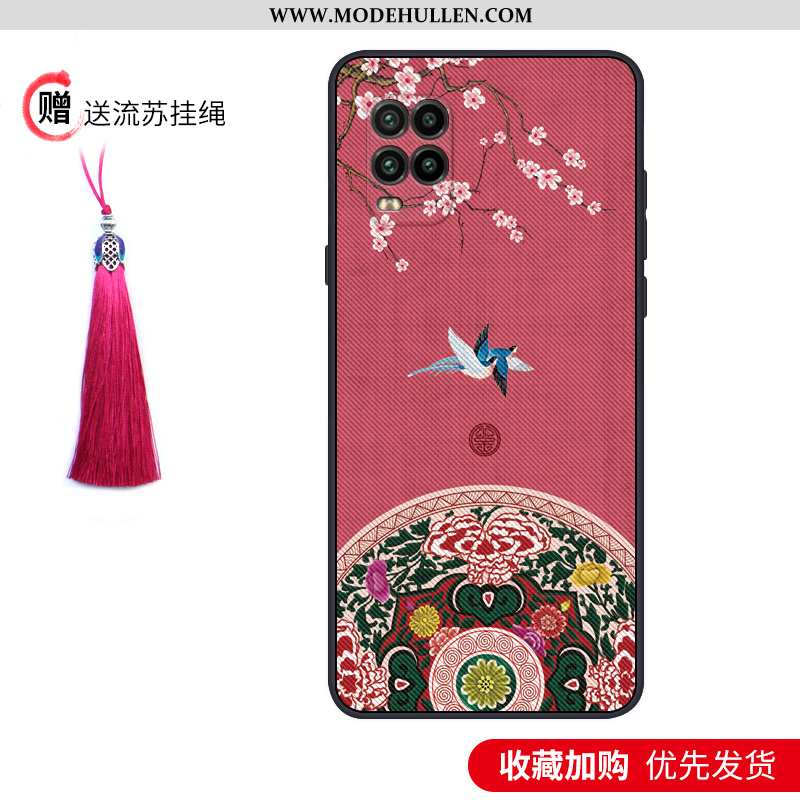 Hülle Xiaomi Mi 10 Lite Kreativ Prägung Mini Blau Anti-sturz Schutz Weiche