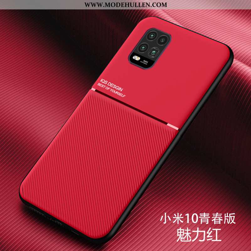 Hülle Xiaomi Mi 10 Lite Lederhülle Persönlichkeit Alles Inklusive Metall Qualität Trend Business Dun