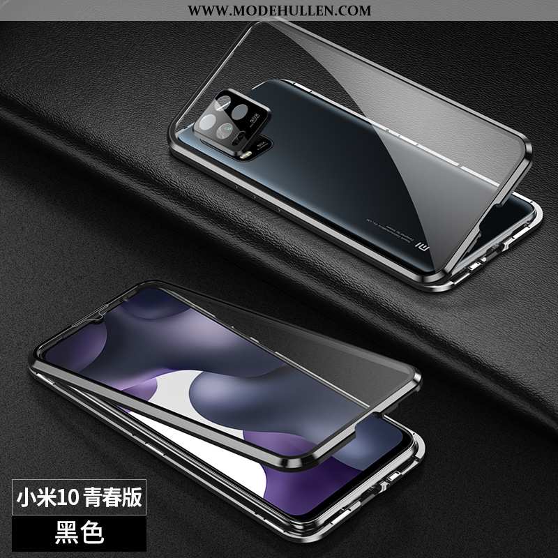 Hülle Xiaomi Mi 10 Lite Schutz Glas Case Alles Inklusive Handy Transparent Lila