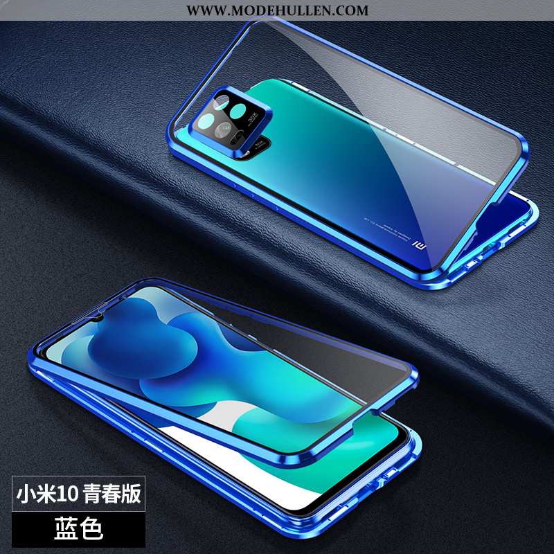 Hülle Xiaomi Mi 10 Lite Schutz Glas Case Alles Inklusive Handy Transparent Lila