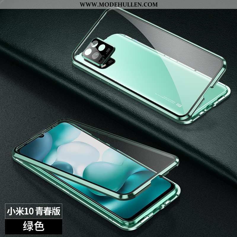 Hülle Xiaomi Mi 10 Lite Schutz Glas Case Alles Inklusive Handy Transparent Lila