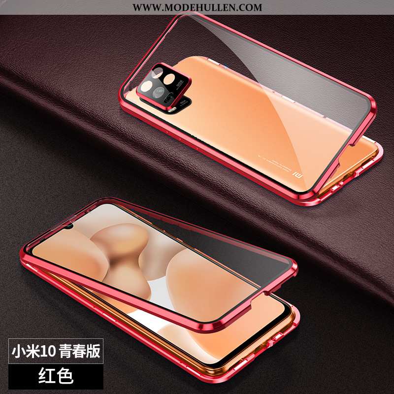 Hülle Xiaomi Mi 10 Lite Schutz Glas Case Alles Inklusive Handy Transparent Lila