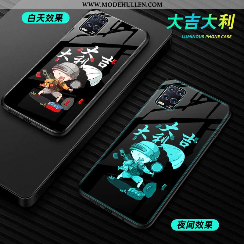 Hülle Xiaomi Mi 10 Lite Schutz Glas Jugend Kreativ Persönlichkeit Mini Case Grün
