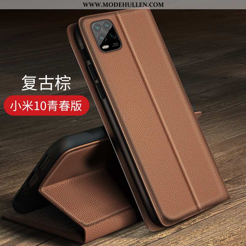 Hülle Xiaomi Mi 10 Lite Silikon Schutz Weiche Kreativ Super Jugend Trend Schwarz