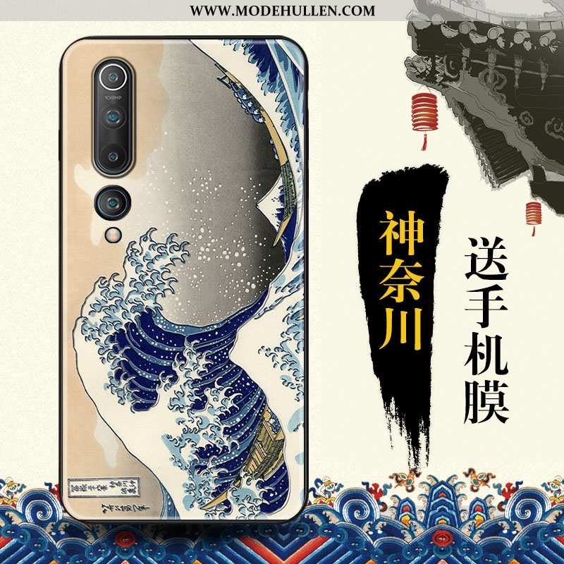 Hülle Xiaomi Mi 10 Persönlichkeit Kreativ Chinesische Art Blau Angepasst Mini Case