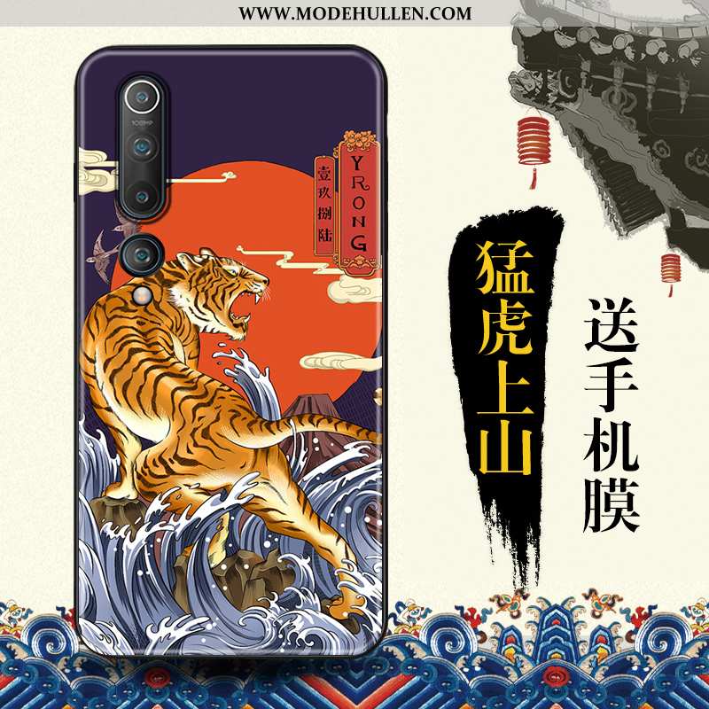 Hülle Xiaomi Mi 10 Persönlichkeit Kreativ Chinesische Art Blau Angepasst Mini Case