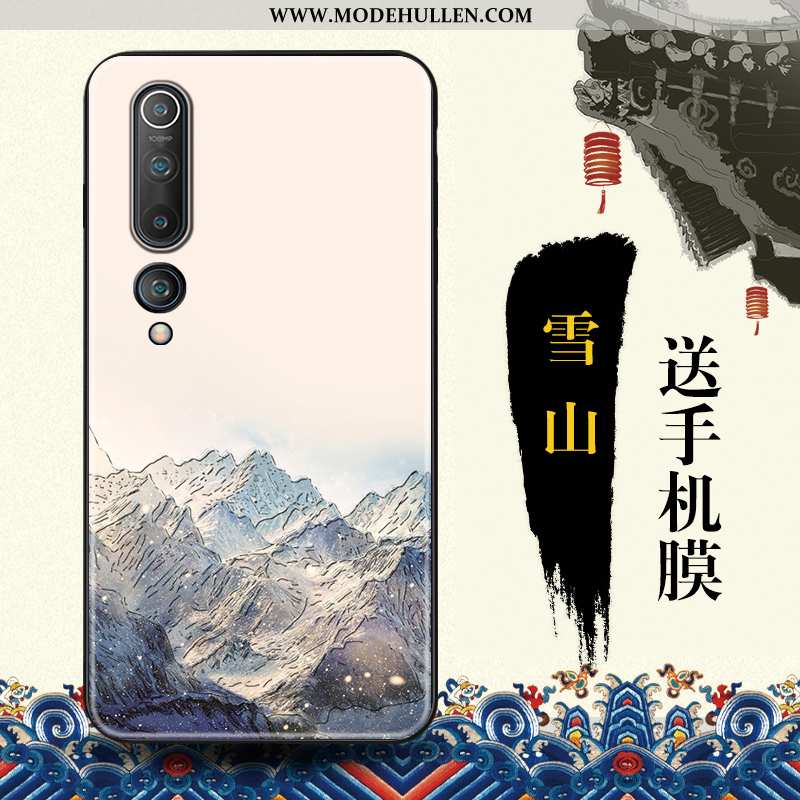 Hülle Xiaomi Mi 10 Persönlichkeit Kreativ Chinesische Art Blau Angepasst Mini Case