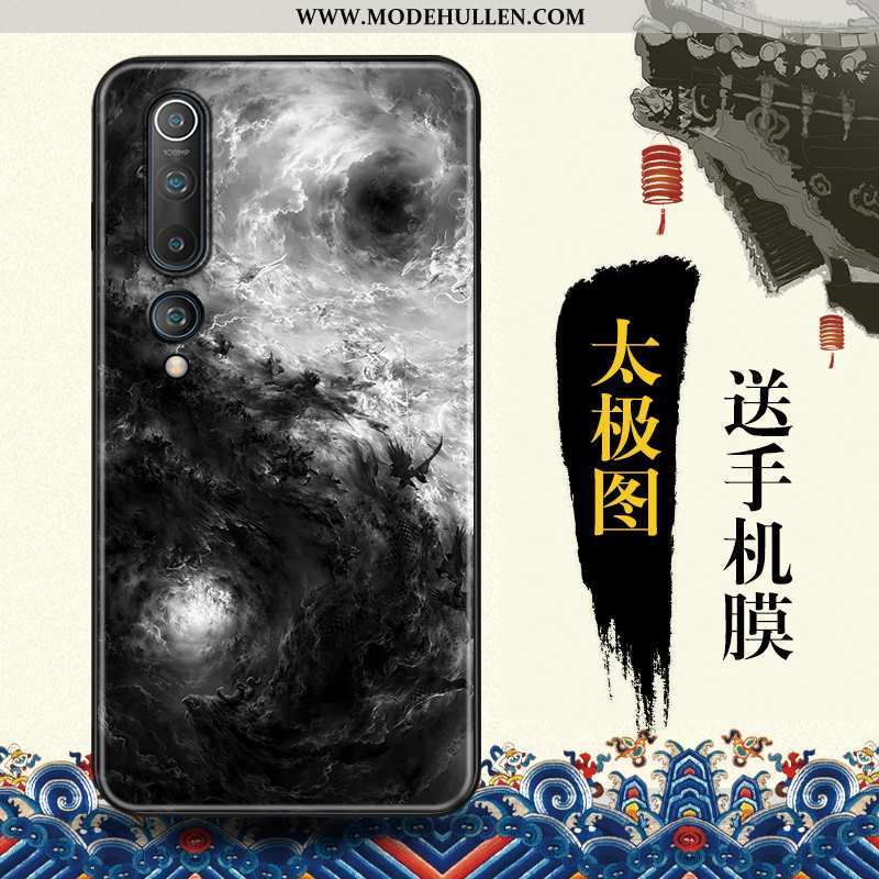 Hülle Xiaomi Mi 10 Persönlichkeit Kreativ Chinesische Art Blau Angepasst Mini Case