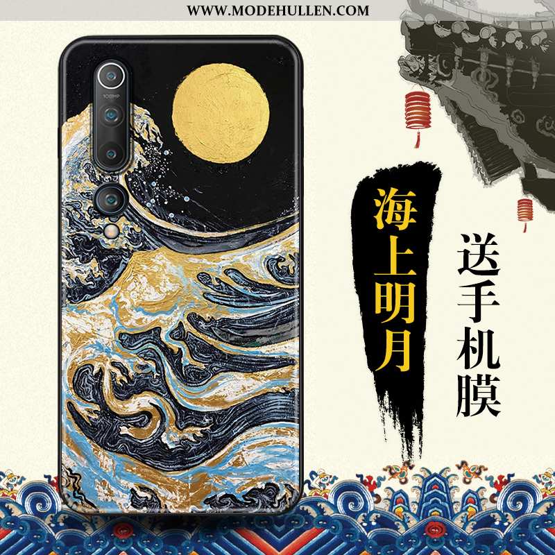 Hülle Xiaomi Mi 10 Persönlichkeit Kreativ Chinesische Art Blau Angepasst Mini Case