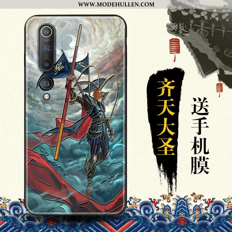 Hülle Xiaomi Mi 10 Persönlichkeit Kreativ Chinesische Art Blau Angepasst Mini Case