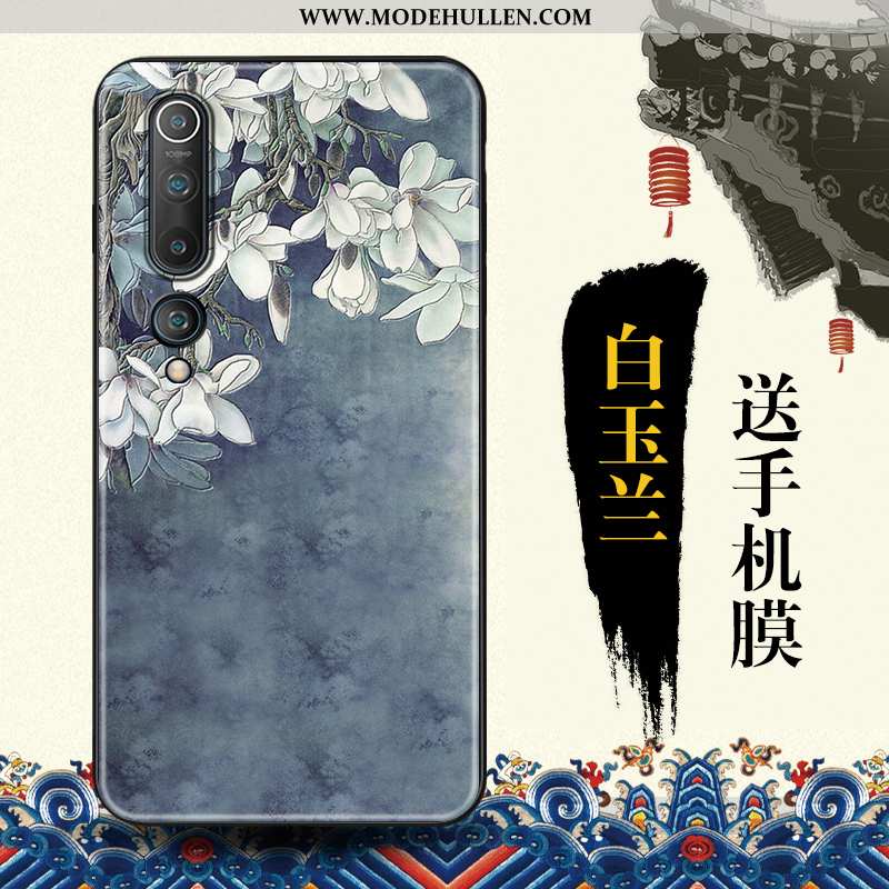 Hülle Xiaomi Mi 10 Persönlichkeit Kreativ Chinesische Art Blau Angepasst Mini Case