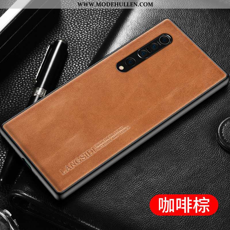 Hülle Xiaomi Mi 10 Pro Dünne Schutz Kuh Alles Inklusive Mode High-end Braun