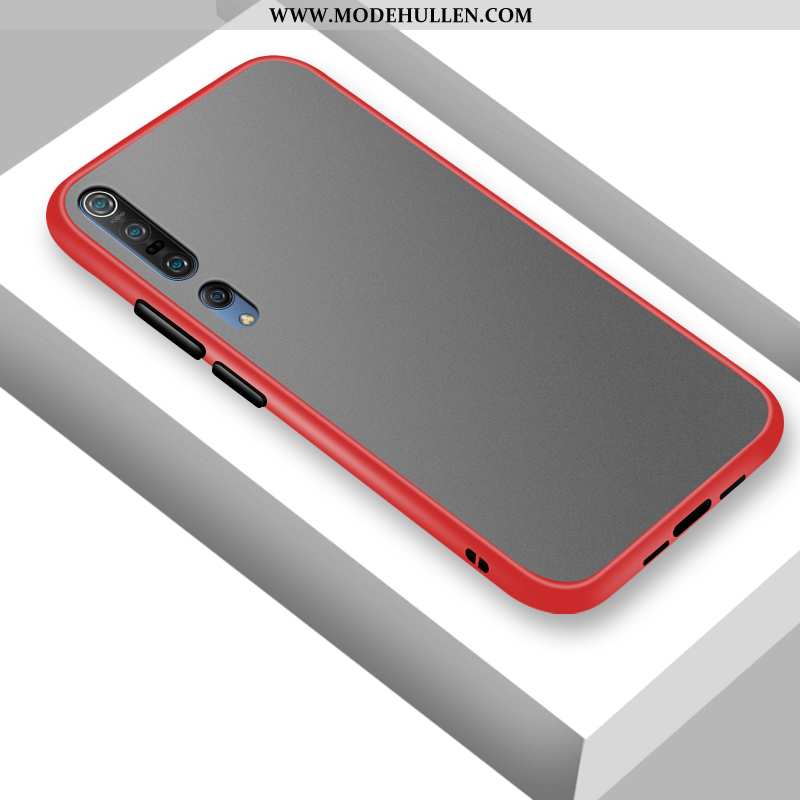 Hülle Xiaomi Mi 10 Pro Kreativ Trend Case Weiß Nubuck Mini Schutz Weiße