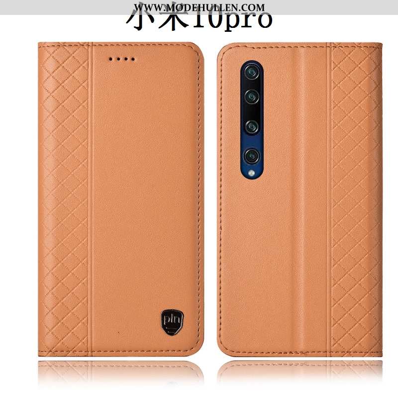 Hülle Xiaomi Mi 10 Pro Lederhülle Schutz Anti-sturz Alles Inklusive Jugend Handy Case Gelbe