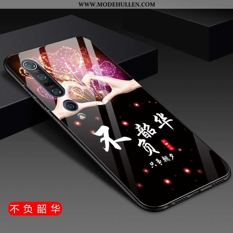 Hülle Xiaomi Mi 10 Pro Schutz Glas Anti-sturz Silikon Super Nubuck Schwarz
