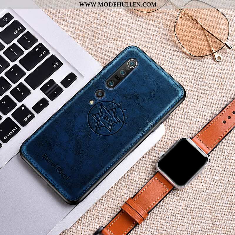 Hülle Xiaomi Mi 10 Pro Silikon Schutz Case Mini Mode Trend Dunkelblau